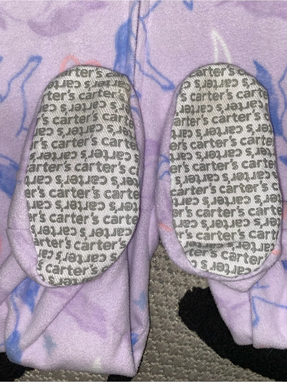Carter’s Baby Girl 24 Months Purple Fleece Footed Pajama w/ Unicorns